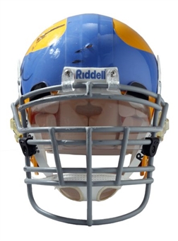 2007 Tra Thomas Game-Used Philadelphia Eagles Throwback Helmet (MeiGray)